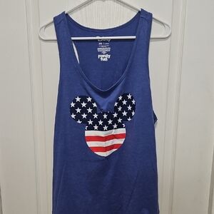 Disney Blue Patriotic Mickey Tank Top